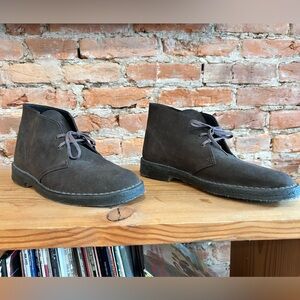 Men's Brown Clarks Desert Boots Size 10